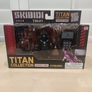 Skibidi Toilet Titan Collection Series One 3-Pack TV Man Cameraman Speakerman